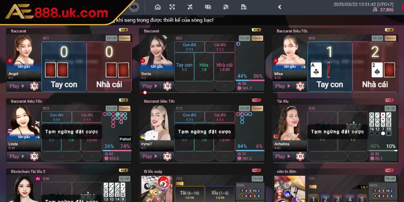 AE Casino AE888 Trải Nghiệm Thế Giới Sòng Bài Đầy Cuốn Hút 2 Những trò chơi casino đáng trải nghiệm nhất tại sảnh AE Gaming