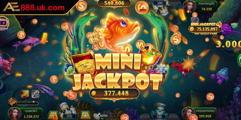 Bắn Cá Jackpot AE888 - Trò Chơi Đổi Thưởng Hấp Dẫn Bậc Nhất 3 Tập trung hỏa lực vào cá giá trị cao