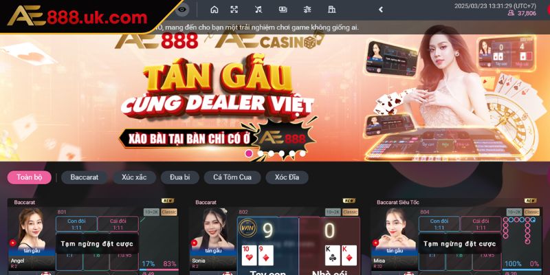 AE Casino AE888 Trải Nghiệm Thế Giới Sòng Bài Đầy Cuốn Hút 1 Tổng quát thông tin về sảnh AE Casino AE888